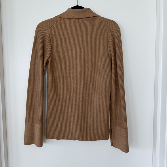 Frame Brown Ribbed Button-Up Cardigan - Picture 3 of 3